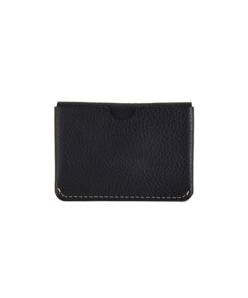 Brassboats Vegetable Leather Business Card Case (Black)