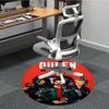 1 Stück Queen Music Office Runder Teppich, Unter Bürostühlen Schlafzimmer Wohnzimmer Heimdekoration a1022268