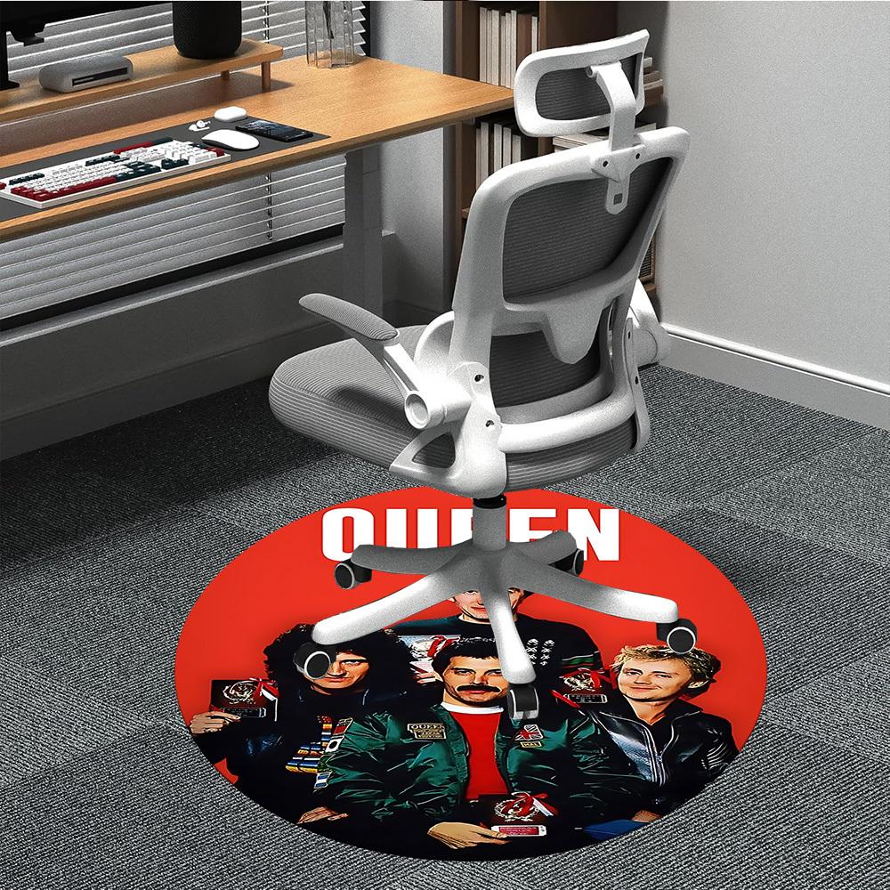 

1pc Queen Music Office Round Area Rug, Under Office Chairs Bedroom Living Room Home Decor, Available in Various Sizes 80cm by 80cm