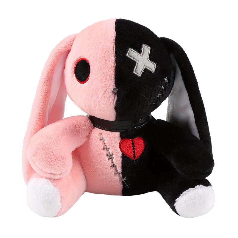 Peluche Coniglio Spettrale Gotico Coniglietto Peluche Statua Bambole Pazzo Horror Giocattolo per Feste Decorazione per la Casa Regali di Compleanno per Bambini