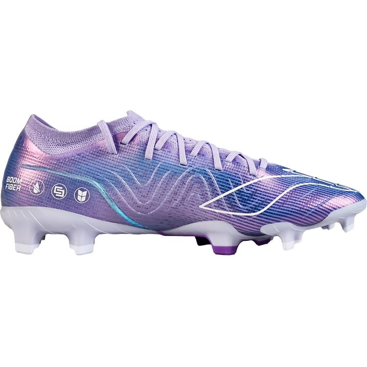 Li Ning Scarpe da Calcio Comode Versatili Pratiche in Pelle Sintetica Ammortizzanti Resistenti Uomo Scarpe da Calcio Blu Viola YSZU009-4