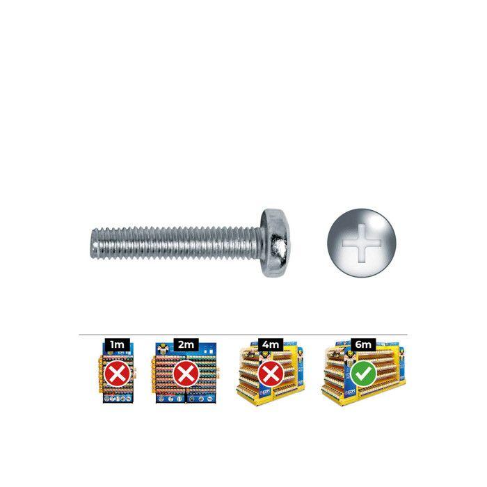 Vis Metrique Philips Din 7985 4x15 Zinc. Boîte 500 Uni. Celo