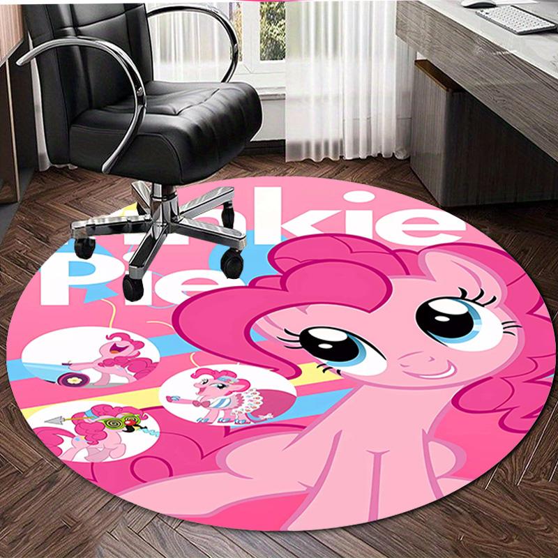 1pc My Little Pony2 Design Printed Area Round Carpet for Bedroom Living Room Home Decor Rugs Mat Non Slip Mat Rug for Bedside