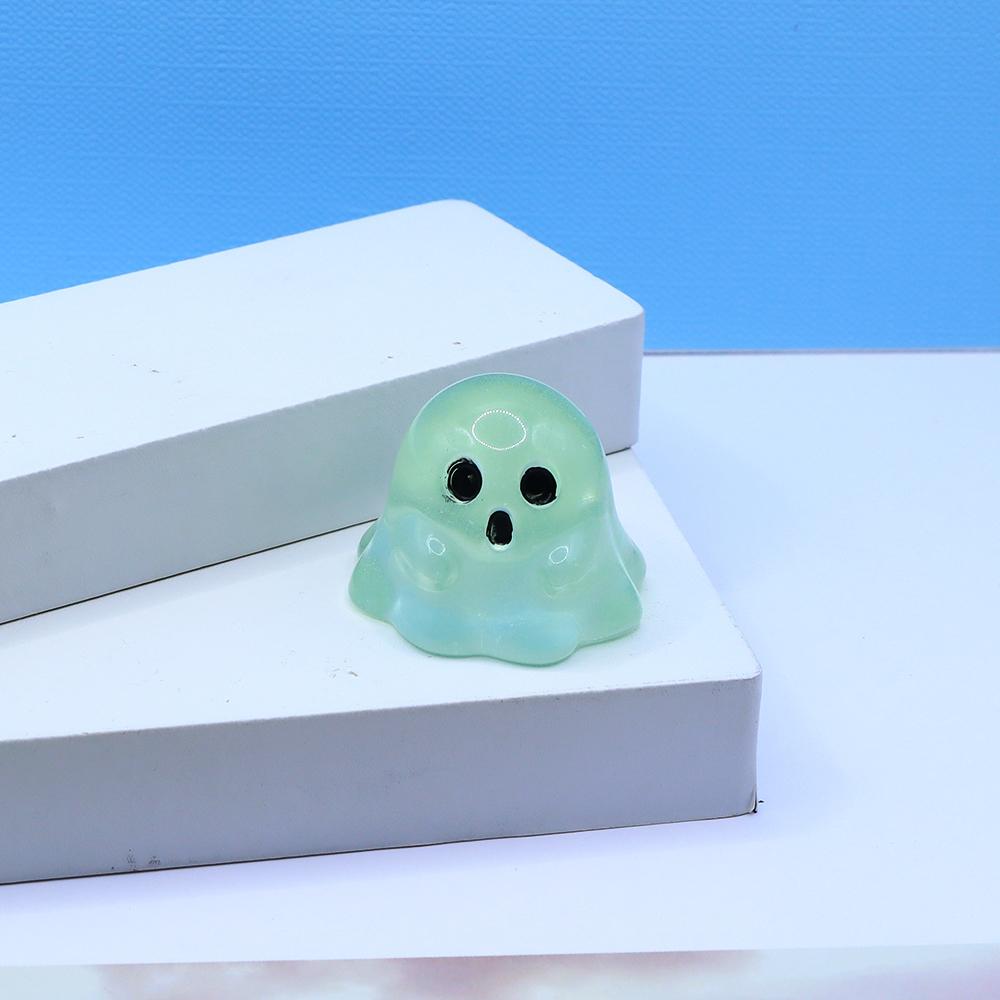 

5Pcs/Lot Miniature Cute Luminous Ghost Scene Ornament For Halloween DollHouse DIY Kid s Hair Earring Material Accessory Pendant CHINA зелёный