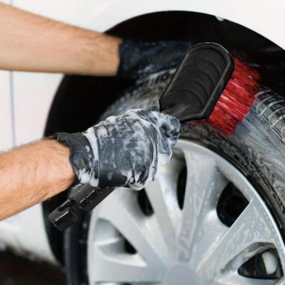 Ergonomic Design Car Wash Brush Effective Water Absorption Deep Cleaning Brush  For Car Wheels