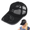Summer Solar Charging With Fan Hat For Men And Women Breathable Mesh Sun Protection Outdoor Sunshade Duck Tongue Hat Beach Hat