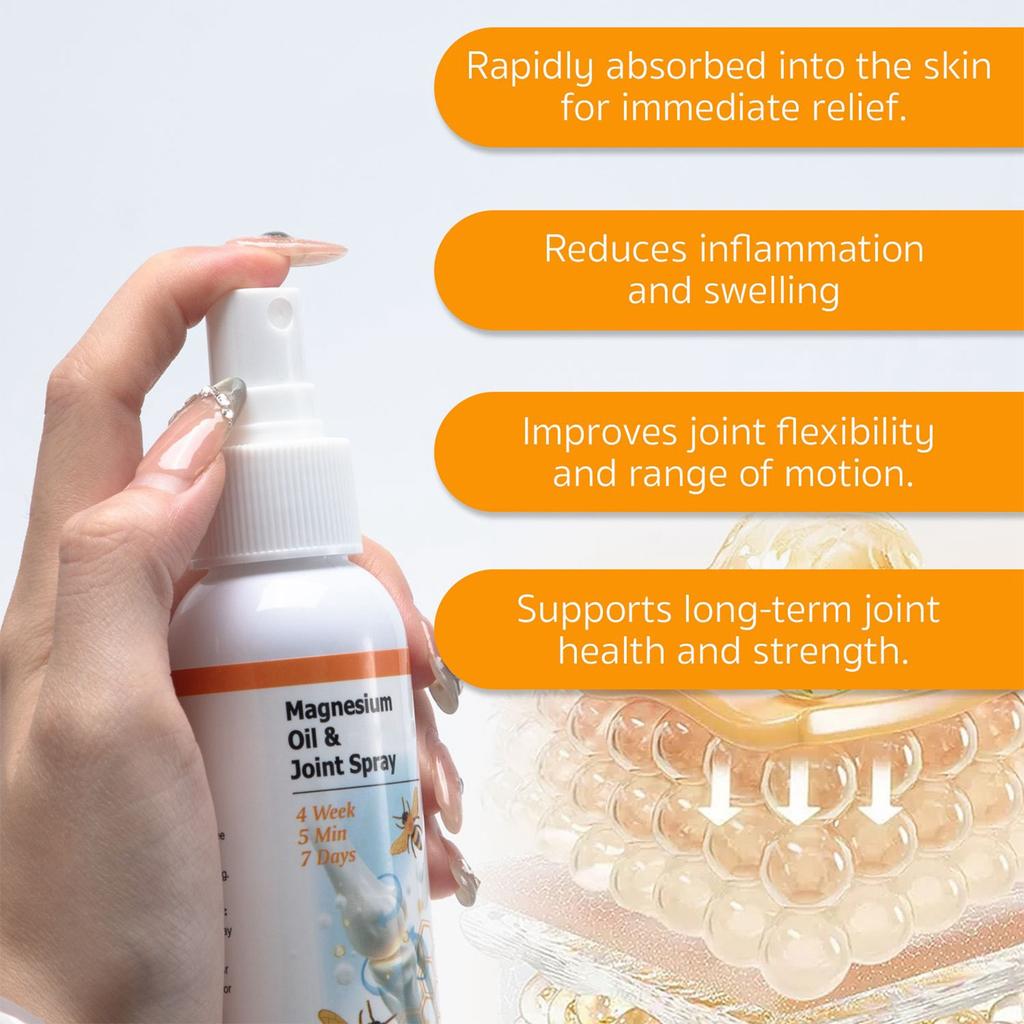Magnesium Oil Joint Spray, Gel For Lumbar Vertebrae, Knee Joints, Cervical Vertebrae And Waist,100ML