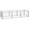 VidaXL Silver Kennel 3 M² Steel