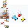 Wooden Gliding Car Toy For Kids With Inertia Track And Parentchild Interaction For Ages 1 To 4