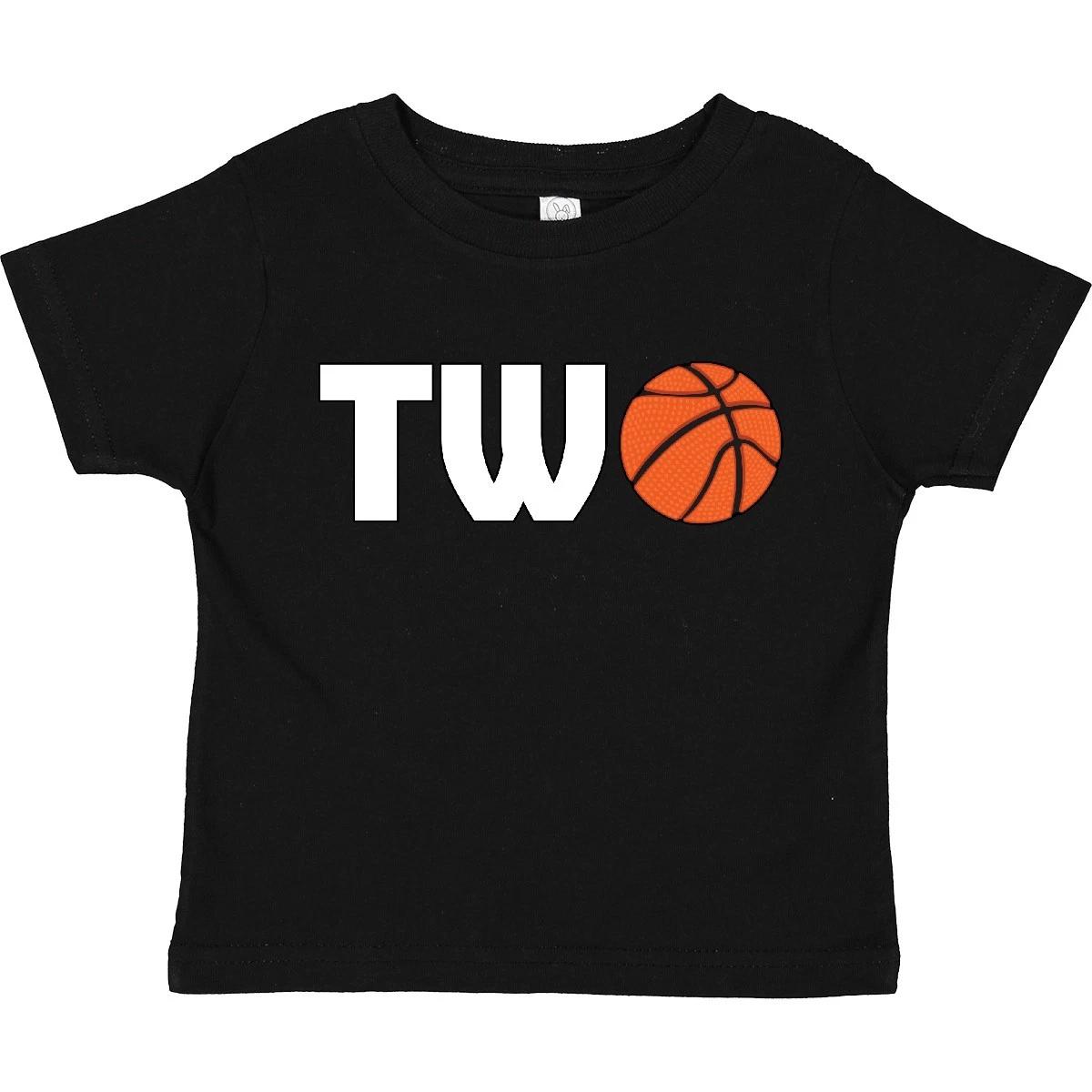 Inktastic Basketball Second Birthday Toddler T-Shirt Birthdays 2nd Team Sport 24 110