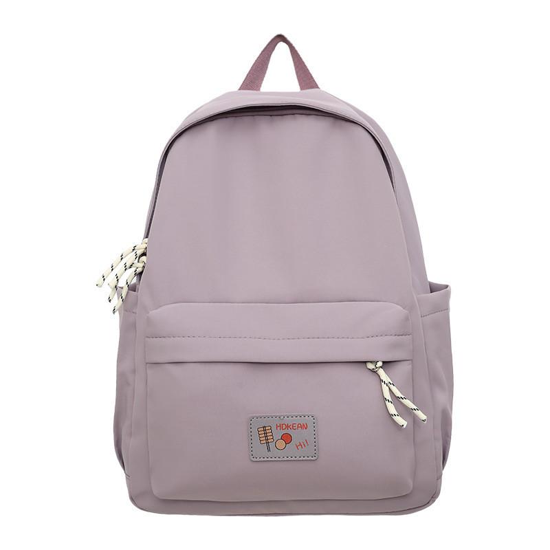 Practical Nylon College Backpack For Girls And Boys With Compact Design And Soft Straps