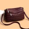 Urban Simple Style Women's Crossbody Bag Single Shoulder Bag Versatile Medium Size Soft PU Messenger Bag for Mom