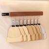 Punch Free Wooden Hats Hanger 8/12 Clips Clothes Drying Rack Wall Mounted Hat Holder  for Home
