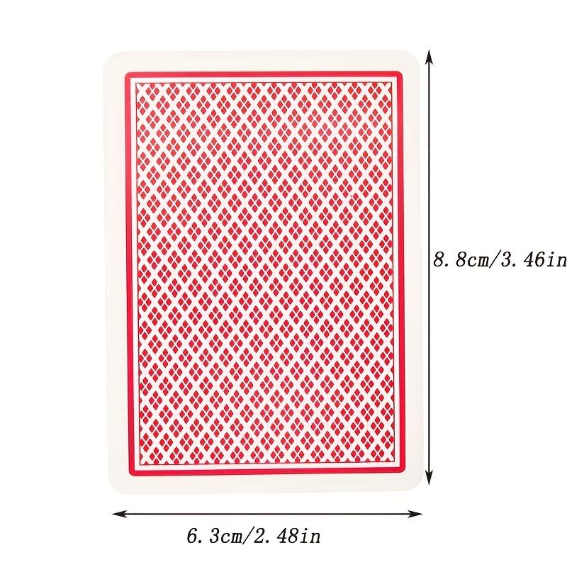 A Deck of Playing Cards and 50 Pieces Round Table Game Accessories Set  Pvc Plastic Playing Cards  Wear-resistant and Waterproof Playing Cards