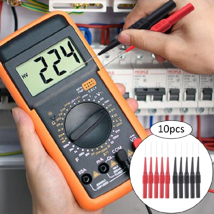 10 Stück Prüfspitze Multimeter-Nadel-Set Drahtbruch-Teststab Prüfspitze Durchmesser 0,7 mm