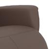 Recliner Chair with Footrest Brown Artificial Leather