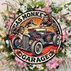 Metal Tin Sign Vintage Gas Monkey Garage Automotive Wall Decor 8x8 Inch Retro Home Pub Bar Cave