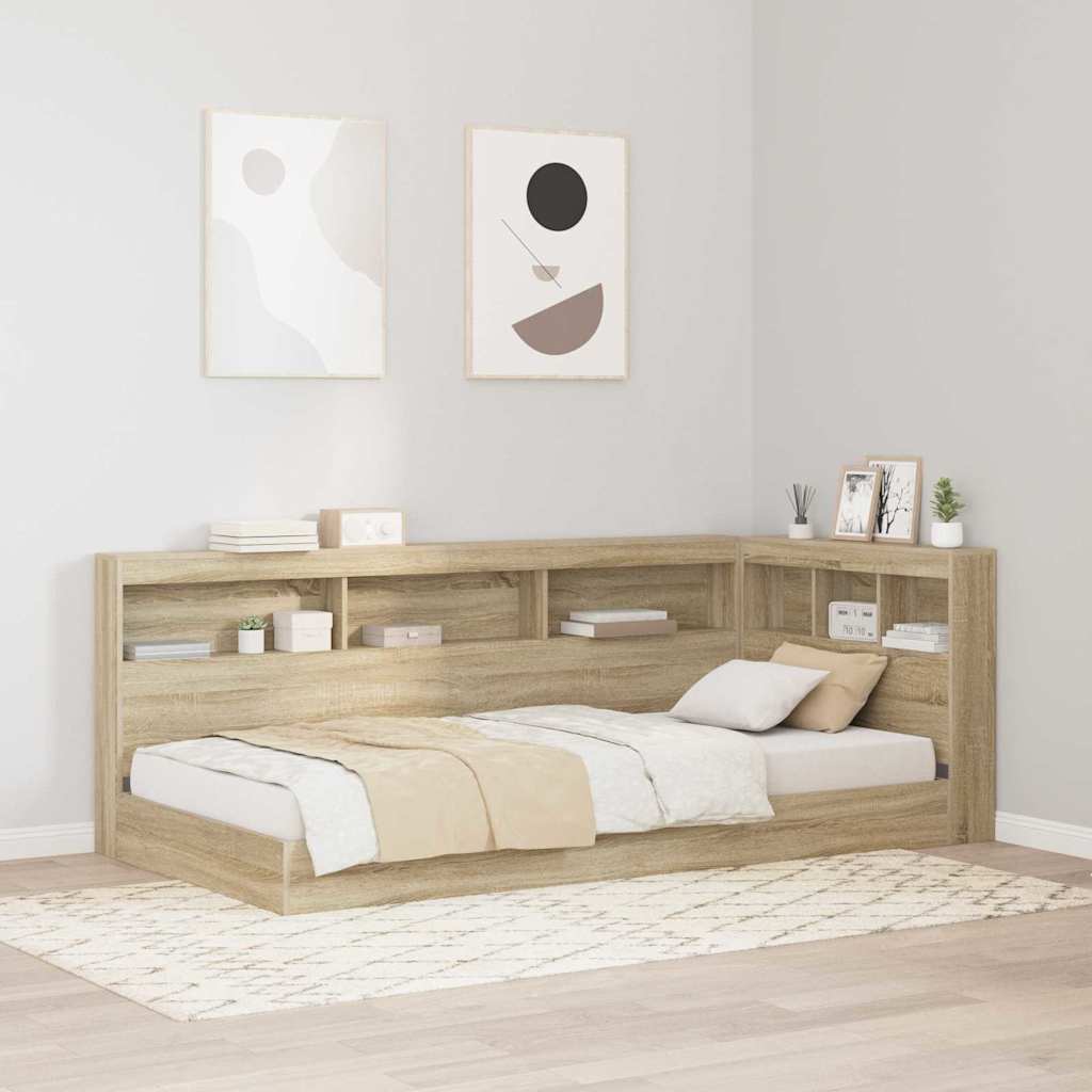 Storage Headboard Sonoma Oak 75 cm Particle Board