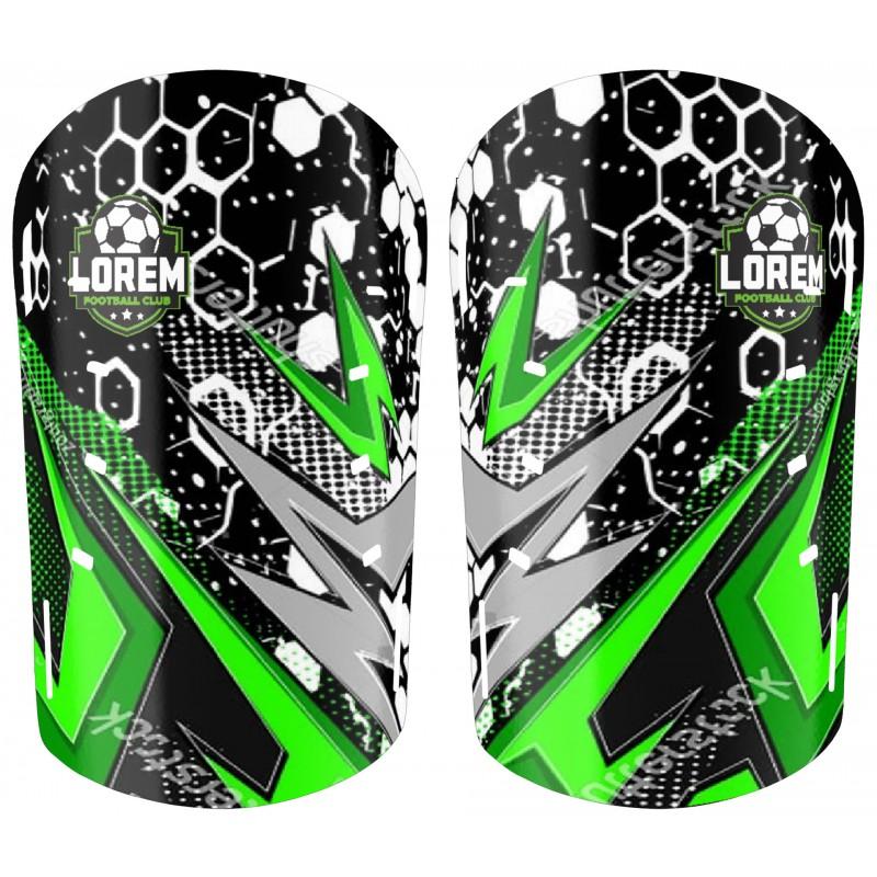 Professional Soccer Shin Guards With Sublimation Print Training Match Use