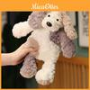 Entzückende 30cm Creme Plüschhundpuppe mit niedlichen Outfits Perfekt für Kindergeschenke