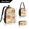 3Pcs Funny Capybara Kawaii School bags Set for Girls Boys Pen Bags Backpack Sets with Lunch Box For School Students Knapsack