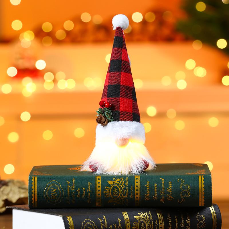 Leuchtende gesichtslose Wichtel-Ornamente mit Lichtern - Grenzüberschreitende Weihnachtsdekorationsgeschenke