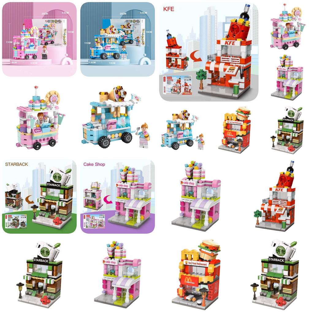 High-quality Abs Plastic Building Blocks Compatible With City Street Scene