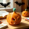 Multi Purpose Storage Box Halloween Pumpkin Candy Box, 3D Printed Container, Fillable Reusable Plastic Bucket Treat for Trick or Treat, Party