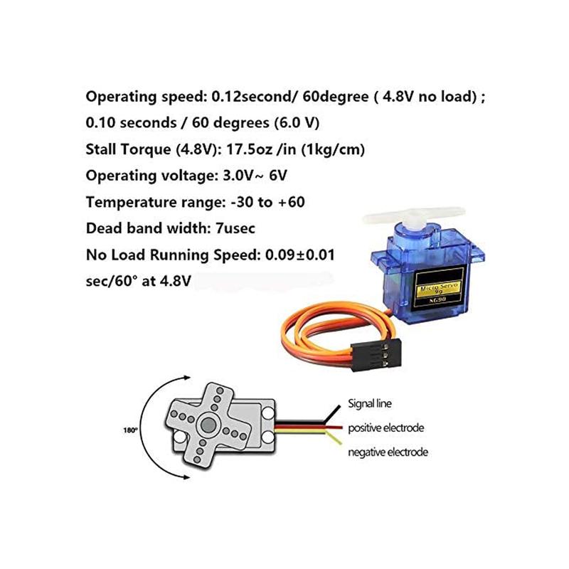 5/10Pcs SG90 Servo Motor Micro Servo 9G Servo Motor for RC Robot Arm Helicopter Airplane Remote Control For Rc Planes Fixed wing