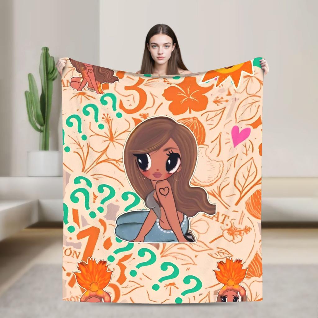 Manana Sera Bonito Karol G Blanket Quality Warm Soft  Throw Blanket Winter Travel Office Couch Chair Novelty Bedspread