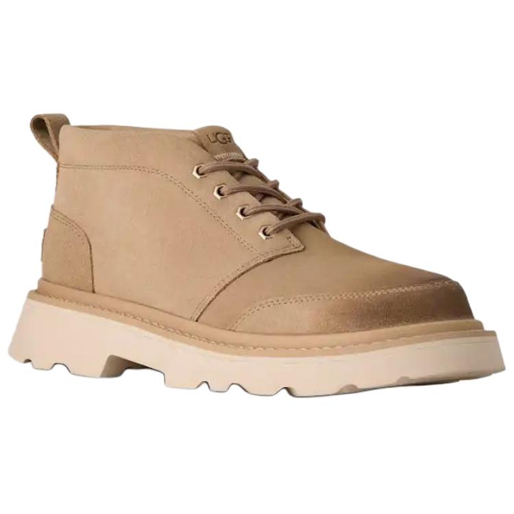 UGG Chukka Lug Suede Fashion Lace-Up Ankle Boots Men ankle boots Light-Brown 1171113-MDSD