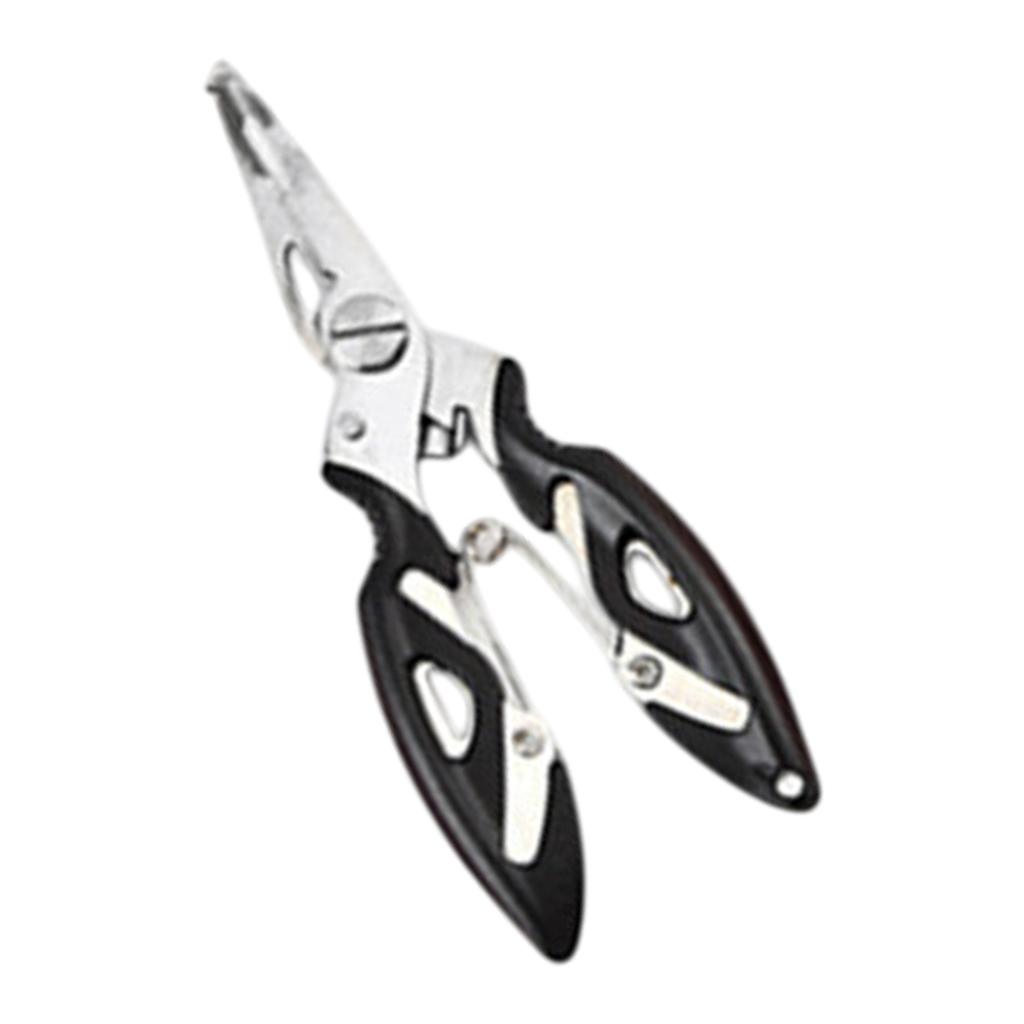 Fishing Multitool Curved Mouth Fishing Pliers Line Cutter Split Rings Pliers Multifunctional Hook Remover Fishing Tackle