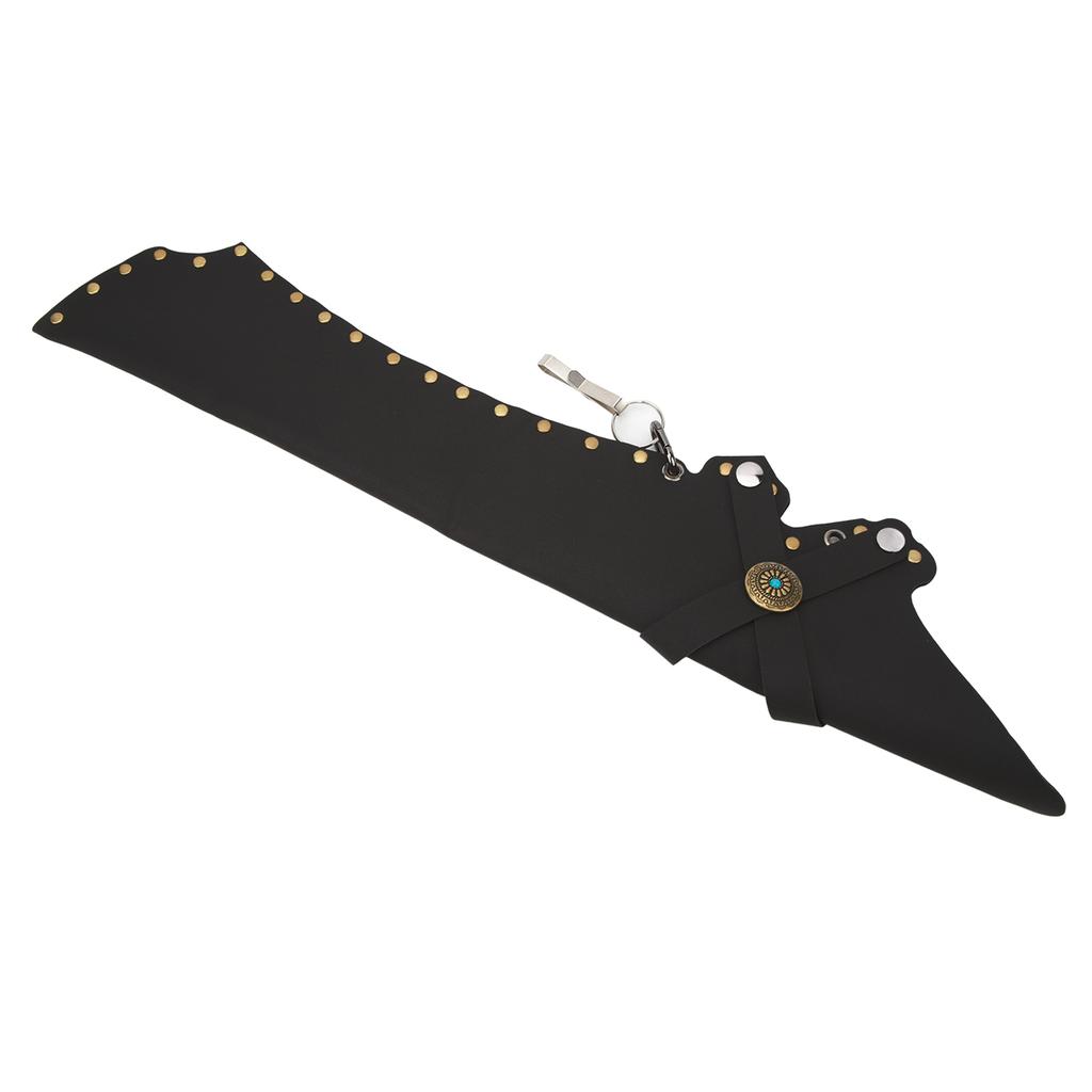 Archery Arrow Quiver Holding 20 Arrows Leather Archery Arrow Holder for Field Practice Black