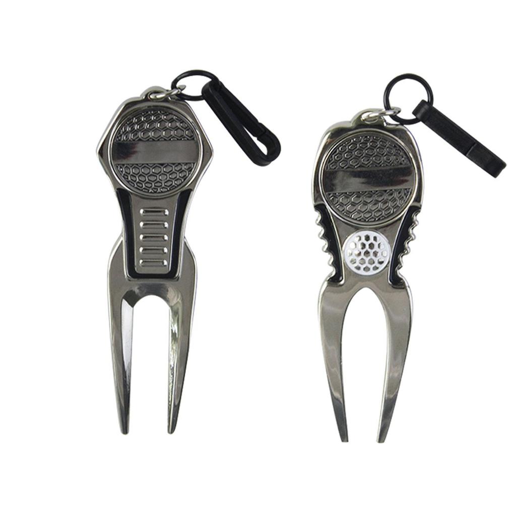 Golf Divot Repair Tool Groove Cleaner Multifunctional Lightweight with Magnetic Golf Ball Marker for Golfer Golf Supplies