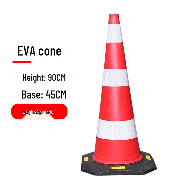 NICHUANG Reflective Rubber Road Cone