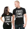 First Time Daddy First Time Mommy Pregnancy T-shirt True Maternity Shirt Couple