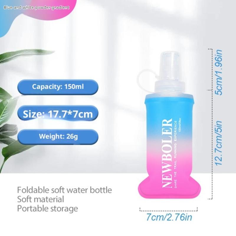 

Folding Water Bottle Tpu Collapsible Soft Flask Outdoor Sport Hiking Camping Running Portable Soft Water Bottle
