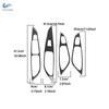 For Seat Leon 2013 2014 2015 2016 2017 2018   Soft Carbon Fiber Car Interior Door Window Lift Panel Button Frame Trim