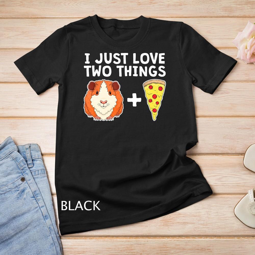 

Funny Guinea Pig Pizza Lover Furry Potato Piggy T-Shirt Unisex T-shirt XL