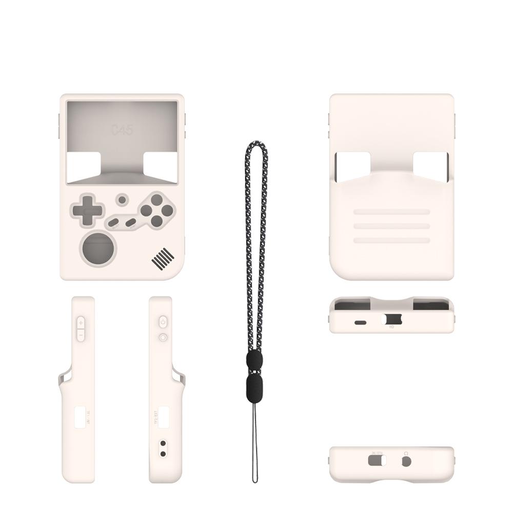 Silicone Protective Case For ANBERNIC RG40XXV Gaming Console Drop Protection Simple Solid Color