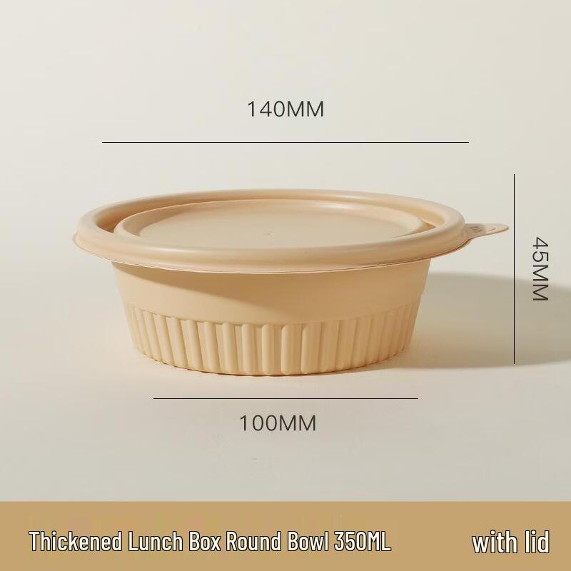 JingJingRS Disposable Corn Starch Food Container with Lid