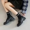 2025 Spring and Autumn New Women's Leather Shoes British Style Black Casual Leather Shoes Fashion Soft soled Single Shoes