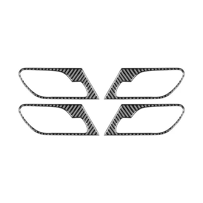 Für BMW X5 E53 2000-2006 Kohlefaser Auto Zubehör Tür Innenzuggriff Panel Ring Schale Rahmen Verkleidung Abdeckung Dekoration Aufkleber