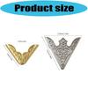 100Pcs Antique Collar Corner Reinforcement Iron Collar Corner Covers For Handmade Garment Embellishments Sewing Craft