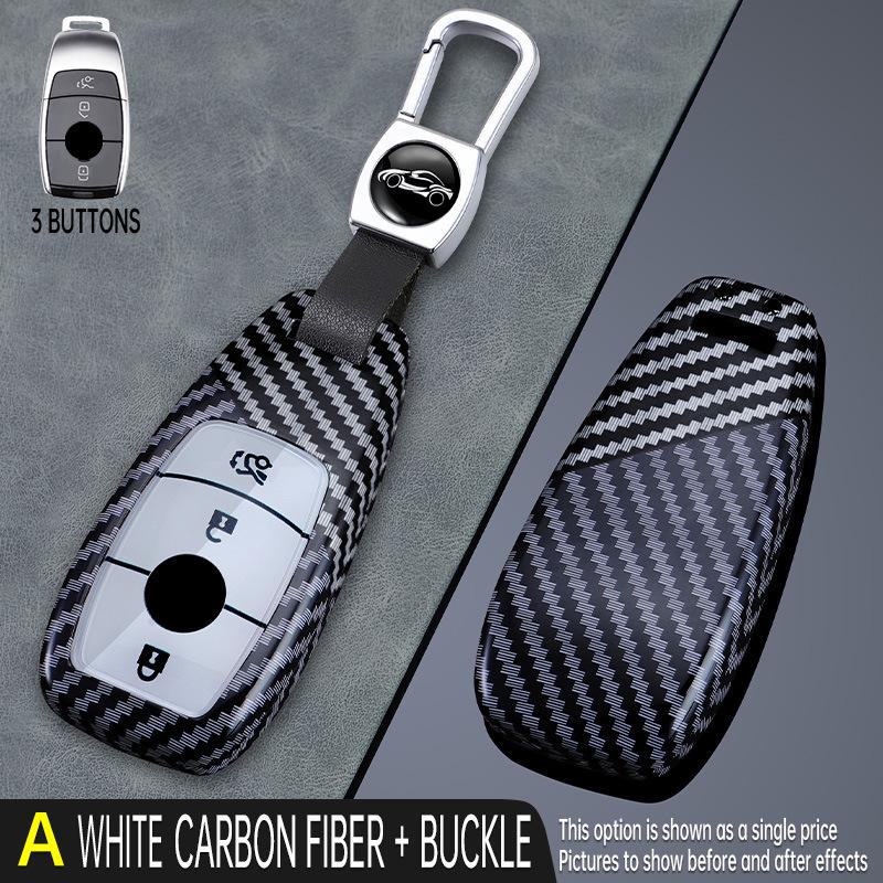 Mercedes-Benz Key Cover for C-Class E300L, A200L, GLC, GLE, GLA, CLA - High-End Female Shell, Elegant and Durable.
