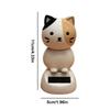 Solar Shaking Cat Car Decoration Cartoon Cat Toy Dashboard Decorations Solar Shaking Head Doll Black Cat Small Gadget Decor