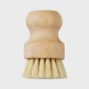 Natural Sisal Multi-Purpose Kitchen Brush for Dishes, Fruits, and Vegetables - Solid Wood Handle