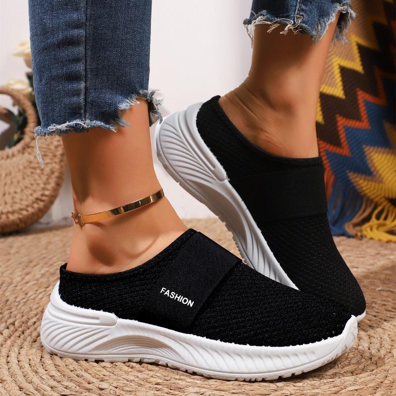 Fashion Ladies Shoes 2025 High Quality Best Seller Fashion Outdoor New Mesh Plus Size Light Comfortable Casual Sneakers Flat Slippers