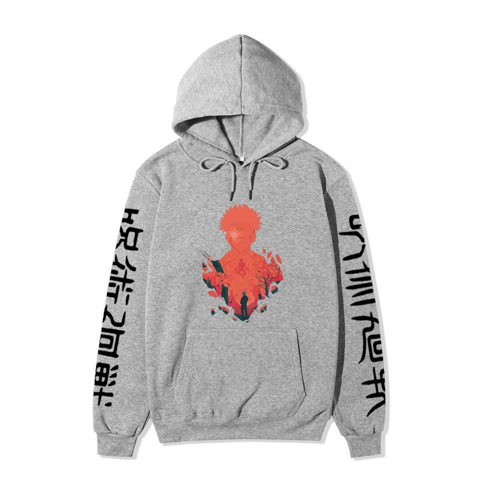 Jujutsu Kaisen Satoru Gojo Anime Graphic Hoodie Unisex Winter Fleece Lined Warm Hooded Sweatshirt Men Women Daily Casual