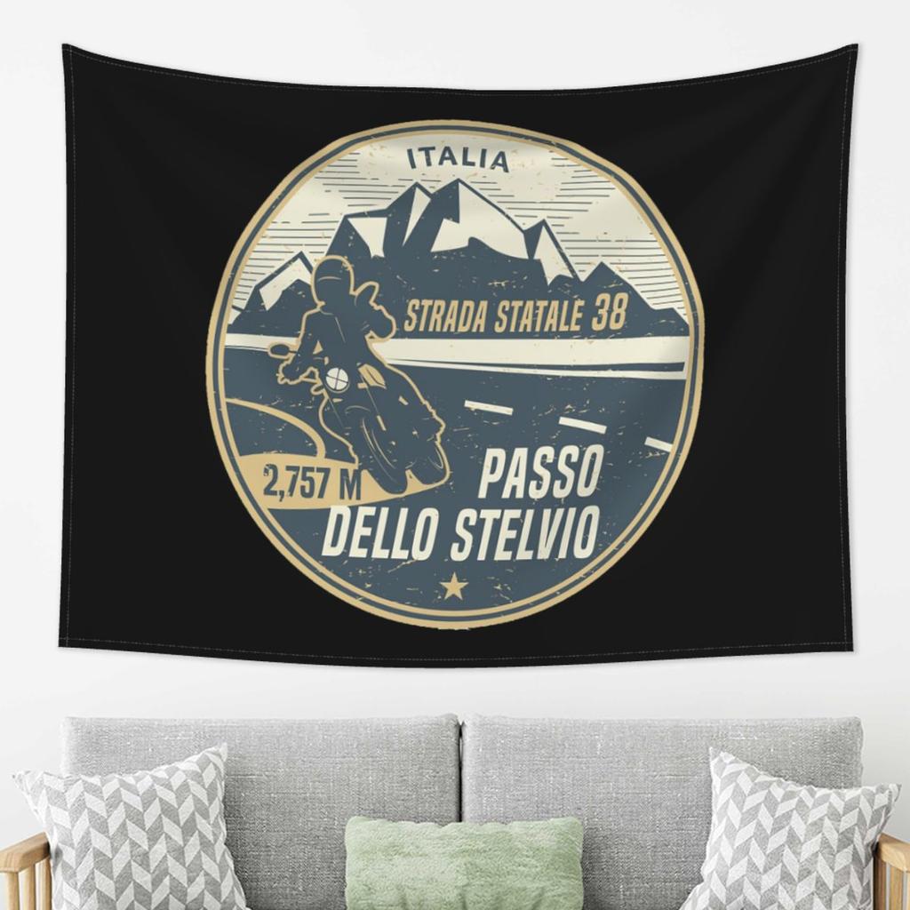 Stelvio Pass Italy Tapestry Wall Hanging Aesthetic Home Decor Tapestries for Living Room Bedroom